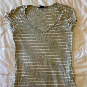 Polo Ralph Lauren Olive Striped Tee